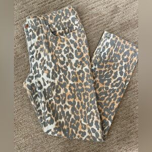 Joe’s Jeans Leopard Slim Leg Denim Jean